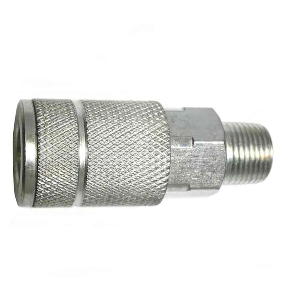 Interstate Pneumatics 3/8 Inch Automotive Steel Coupler x 3/8 Inch Male NPT CA661 - main